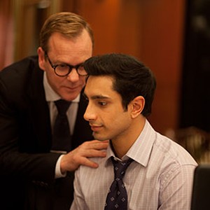 (L-R) Kiefer Sutherland as Jim Cross and Riz Ahmed as Changez in "The Reluctant Fundamentalist." photo 11