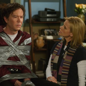 (L-R) Timothy Hutton and director Cheryl Hines on the set of "Serious Moonlight." photo 20