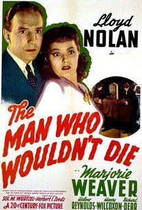 Poster for The Man Who Wouldn't Die