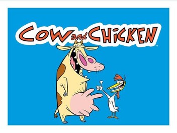 2-COW & CHICKEN & 1-JOHNNY BRAVO Cartoon Network STARRING 2-#13 & 1-#17