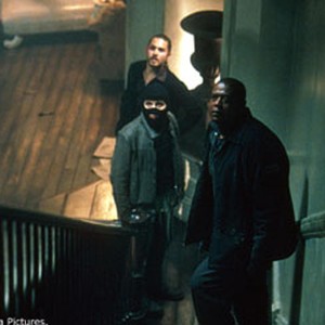 (L to R) Jared Leto ("Junior"), Dwight Yoakam ("Raoul") and Forest Whitaker ("Burnham") star in the Columbia Pictures thriller, PANIC ROOM.