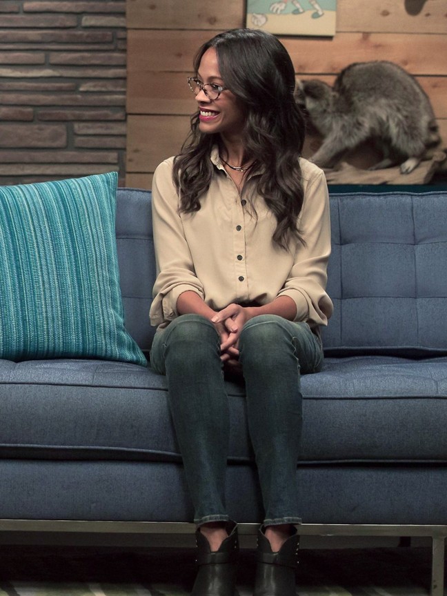 Zoe top saldana glasses