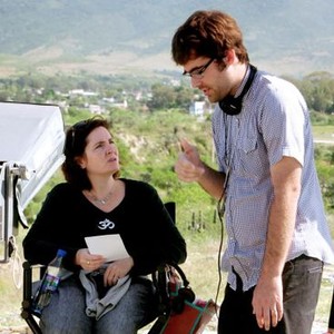 NACHO LIBRE, producer Julia Pistor, director Jared Hess (standing), 2006, © Paramount