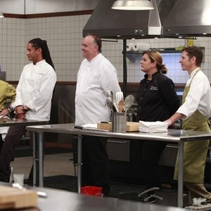 Top Chef: Masters, from left: Susan Feniger, Govind Armstrong, Wylie Dufresne, Jody Adams, 'First Date Dinner', Season 2, Ep. #1, 04/07/2010, ©BRAVO