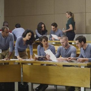 Quantico, from left: Yasmine Elmasri, Priyanka Chopra, Jake McLaughlin, Tate Ellington, 'Guilty', Season 1, Ep. #9, 11/29/2015, ©ABC