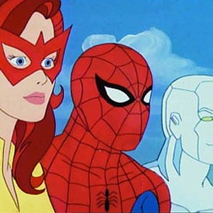 Firestar, Spider-Man and Iceman (from left)