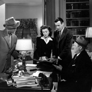 TWO O'CLOCK COURAGE, Richard Lane, Anne Rutherford, Tom Conway, Emory Parnell, 1945.