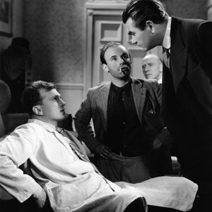 SABOTAGE, (aka A WOMAN ALONE), John Loder (seated), Oskar Homolka (right), 1936