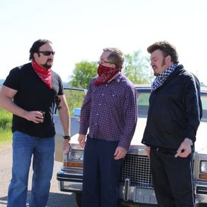 Trailer Park Boys, John Tremblay (L), Mike Smith (C), Robb Wells (R), 'Why In The Fuck Is My Trailer Pink?', Season 9, Ep. #1, ©NETFLIX