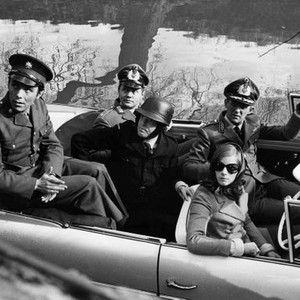 ROTTEN TO THE CORE, back seat front to rear: James Beckett, Kenneth Griffith, Dudley Sutton, front sear front to rear: Charlotte Rampling, Anton Rodgers, 1965, rttc1965cr-fsct06, Photo by:  (rttc1965cr-fsct06)