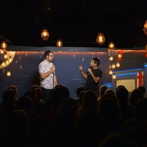 The Meltdown with Jonah and Kumail, Jonah Ray (L), Kumail Nanjiani (R), 'The One With the Clearance Issues', Season 2, Ep. #6, 08/04/2015, ©CCCOM