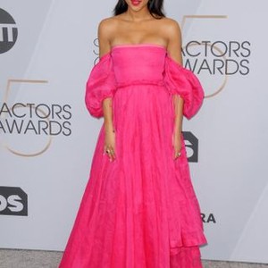 Laura Harrier at arrivals for 25th Annual Screen Actors Guild Awards - Arrivals 1, The Shrine Auditorium & Expo Hall, Los Angeles, CA January 27, 2019. Photo By: Priscilla Grant/Everett Collection