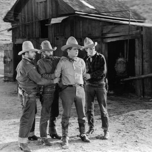 THE PRAIRIE KING, third from left: Hoot Gibson, 1927