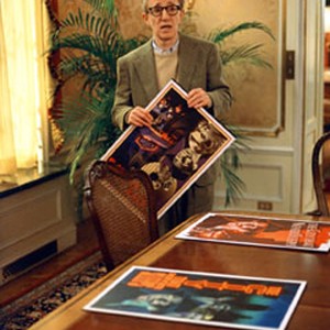 Director Val Waxman (WOODY ALLEN) has a hard time envisioning poster ideas for his latest movie in Woody Allen's contemporary comedy HOLLYWOOD ENDING.