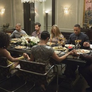 Empire, Taraji P. Henson (L), Jussie Smollett (C), Trai Byers (R), 'The Devil Quotes Scripture', Season 1, Ep. #3, 01/21/2015, ©FOX