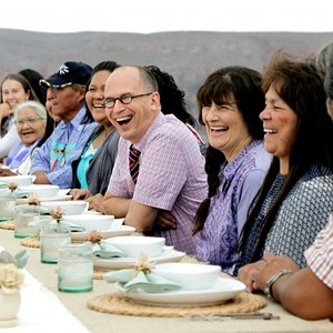 Top Chef: Masters, James Oseland (L), Ruth Reichl (R), 'Grand Canyon Cookout', Season 4, Ep. #4, 08/15/2012, ©BRAVO