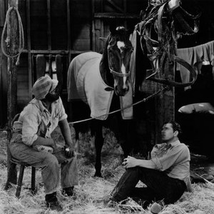 BROADWAY BILL, from left: Clarence Muse, Warner Baxter, 1934