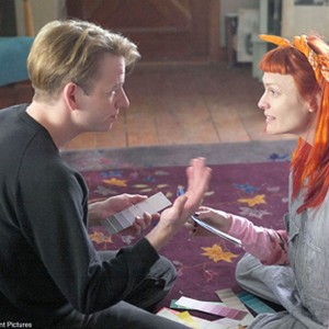 (L-R) Dallas Roberts as Jonathan Glover and Robin Wright Penn as Clare in "A Home at the End of the World."