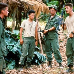 CASUALTIES OF WAR, Michael J. Fox, John Leguizamo, Don Harvey, Sean Penn, 1989, (c) Columbia