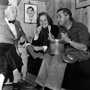 ANY NUMBER CAN PLAY, Frank Morgan,  Alexis Smith, director Mervyn LeRoy, on set, 1949