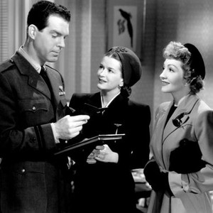 PRACTICALLY YOURS, Fred MacMurray, Rosemary DeCamp, Claudette Colbert, 1944