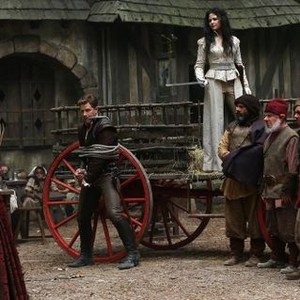 Once Upon a Time, from left: Joshua Dallas, Ginnifer Goodwin, Lee Arenberg, David Paul Grove, Gabe Khouth, Faustino di Bauda, 'Lost Girl', Season 3, Ep. #2, 10/06/2013, ©ABC
