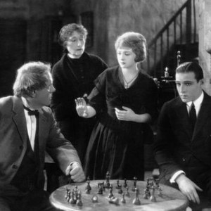 THE CONQUERING POWER, l-r: Ralph Lewis, Edna Demaurey (aka Carrie Demaurey), Alice Terry, Rudolph Valentino, 1921