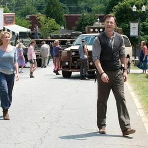 The Walking Dead, Laurie Holden (L), David Morrissey (R), 'Walk With Me', Season 3, Ep. #3, 10/28/2012, ©AMC