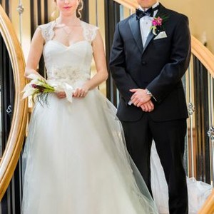 WEDDING PLANNER MYSTERY, from left: Chelan Simmons, Kevan Ohtsji, 2014. ph: Bettina Strauss/© The Hallmark Channel