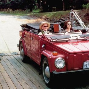 CAMILLA, George Harris (standing), in car from left: Jessica Tandy, Bridget Fonda, 1994, © Miramax