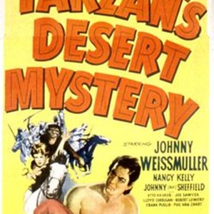 TARZAN'S DESERT MYSTERY, Johnny Weissmuller, Nancy Kelly, 1943