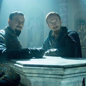 BILL, from left: Ben Willbond as King Phillip II of Spain, Damian Lewis, 2015. © Fathom Events