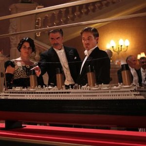 Titanic: Blood and Steel, Neve Campbell (L), Chris Noth (C), Kevin Zegers (R), 10/08/2012, ©STARZPR