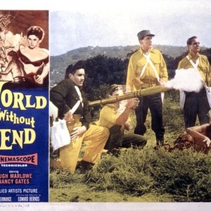 WORLD WITHOUT END, Hugh Marlowe, Christopher Dark, 1956