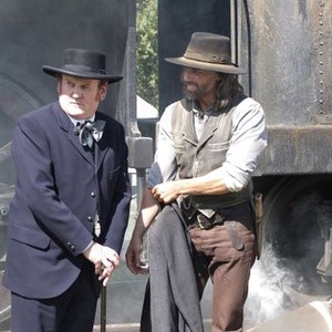 Hell on Wheels, Colm Meaney (L), Anson Mount (R), 'Blood Moon/Blood Moon Rising', Season 2, Ep. #9, 10/07/2012, ©AMC