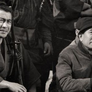 YOJIMBO, (aka YOJINBO), from left: Toshiro Mifune, director Akira Kurosawa, on set, 1961