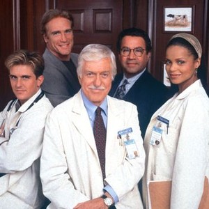 Charlie Schlatter, Barry Van Dyke, Dick Van Dyke, Michael Tucci and Victoria Rowell (from left)