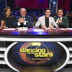Dancing With the Stars, from left: Carrie Ann Inaba, Len Goodman, Maksim Chmerkovskiy, Bruno Tonioli, 'Episode 2205', Season 22, Ep. #5, 04/18/2016, ©ABC