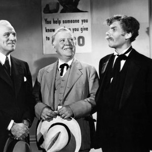 CINDERELLA SWINGS IT, from left, Pierre Watkin, Guy Kibbee, (as Scattergood Baines), Leonid Kinskey, 1943