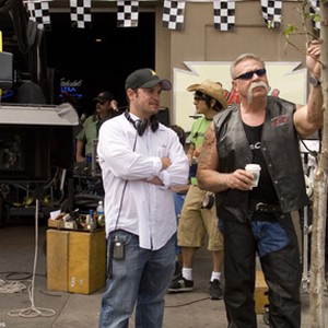 On the set of the film "Wild Hogs."
