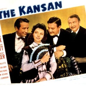 THE KANSAN, Richard Dix, Jane Wyatt, Victor Jory, Albert Dekker, 1943