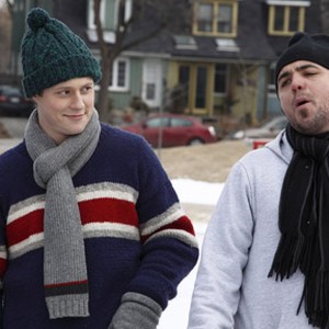 (L-R) Noah Reid as Farley and Hawksley Workman as Gump in "Score: A Hockey Musical" photo 2