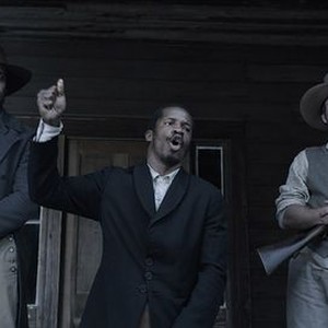 THE BIRTH OF A NATION, from left: Armie Hammer, Nate Parker, Jayson Warner Smith, 2016, TM and © copyright Fox Searchlight Pictures. All rights reserved.