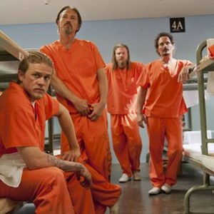 Sons of Anarchy, from left: Charlie Hunnam, Tommy J Flanagan, Ryan Hurst, Kim Coates, 'Laying Pipe', Season 5, Ep. #3, 09/25/2012, ©FX