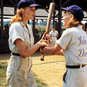 A LEAGUE OF THEIR OWN, Geena Davis, Lori Petty, 1992. (c) Columbia Pictures.