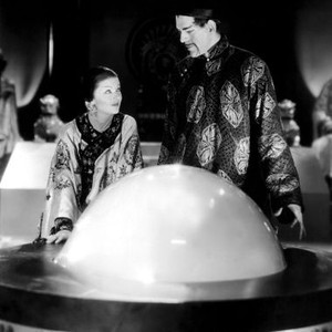 MASK OF FU MANCHU, Myrna Loy, Boris Karloff, 1932