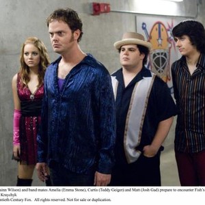Emma Stone, Rainn Wilson, Josh Gad and Teddy Geiger in "The Rocker"