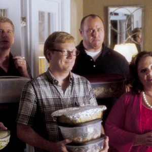 LIFE AS WE KNOW IT, from left: Rob Huebel, Bill Brochtrup, Andrew Daly, Will Sasso, Melissa McCarthy, Jessica St. Clair, 2010. ©Warner Bros