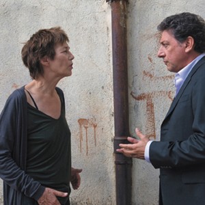 (L-R) Jane Birkin as Kate and Sergio Castellitto as Vittorio in "Around a Small Mountain." photo 6