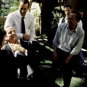 FACE/OFF, Nicolas Cage, John Travolta, John Woo, 1997, throat clutching